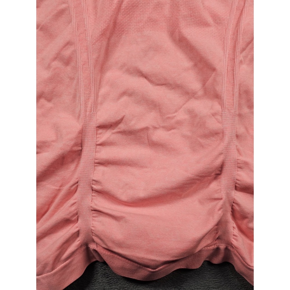 Athleta Womens Medium Coral‎ 1/4 Zip Seamless Athletic Pullover Top - Picture 4 of 9